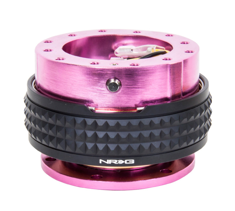 NRG Quick Release Kit - Pyramid Edition - Pink Body / Black Pyramid Ring - SRK-210PK/BK