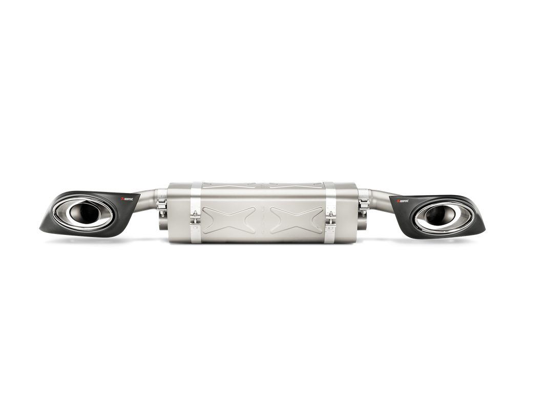 Akrapovic Slip-On Line (Titanium) - Porsche 911 Turbo/Turbo S (991) 2015+ - S-PO991TSO-HT - Revzone