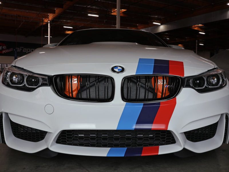 aFe Magnum FORCE Dynamic Air Scoop 15-18 BMW M3/15-20 M4 - Orange - 54-13032SN