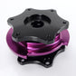 NRG Quick Release SFI SPEC 42.1 - Shiny Black Body / Shiny Purple Ring - SRK-R200BK-PP