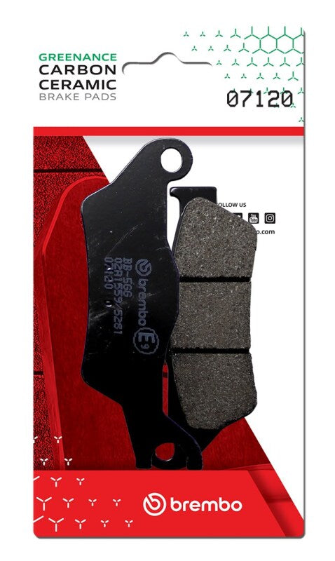 Brembo OE Aprilia Sr/Aprilia Sxr/Piaggio Typhoon Carbon Ceramic Brake Pad - Front - 07120