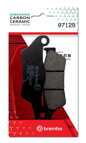 Brembo OE Aprilia Sr/Aprilia Sxr/Piaggio Typhoon Carbon Ceramic Brake Pad - Front - 07120