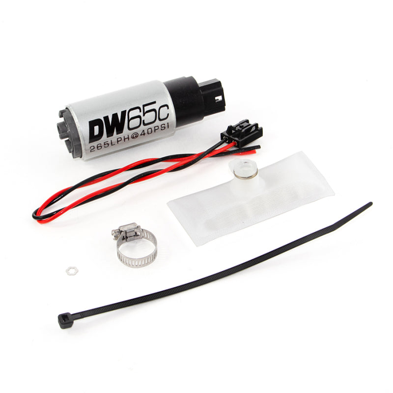 DeatschWerks 88-91 BMW 325i DW65C 265lph Compact Fuel Pump w/ Install Kit (w/o Mounting Clips) - 9-651-1030