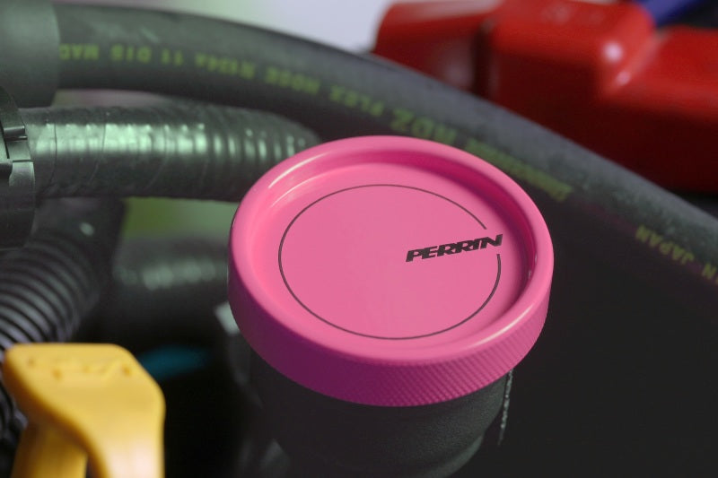 PERRIN 02-25 Subaru Impreza/WRX/STI & 13-25 Crosstrek/BRZ/FR-S/GR86/GR86 Oil Fill Cap - Hyper Pink - PSP-ENG-711HP