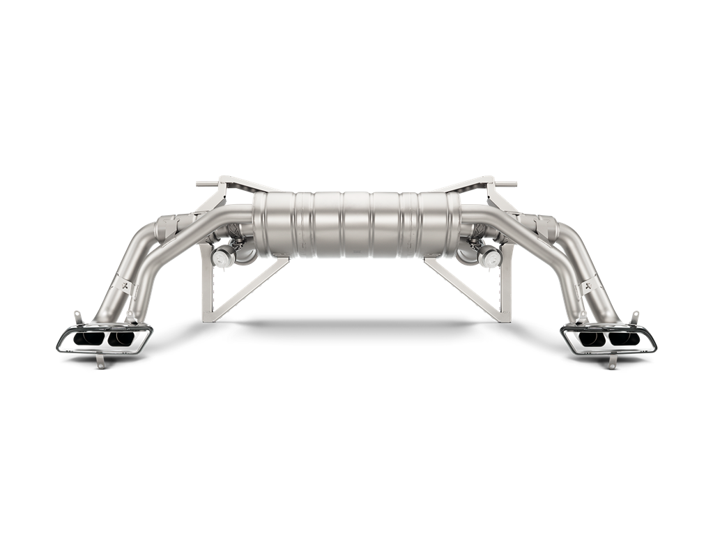 Akrapovic Slip-On Line (Titanium) - Audi R8 5.2 FSI Coupe/Spyder 2018+ - S-AUR8SO3-T - Revzone