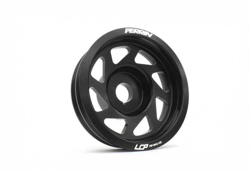 PERRIN 93-14 Subaru Impreza (Incl. 02-14 WRX) / 04-21 STI Lightened Crank Pulley - Black - PSP-ENG-100BK