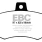 EBC 89-90 Audi 100 Quattro 2.3 Yellowstuff Rear Brake Pads - DP4370R