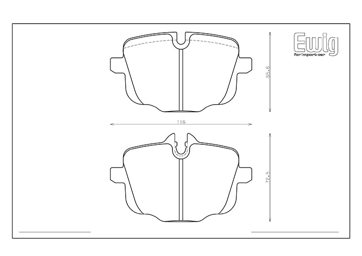 Endless MX72 Brake Pads (Rear) - BMW M3 G80, M2 G87, M4 G82