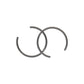 Wiseco ROUND WIRE PIN LOCKS (PAIR) Retaining Clip Shelf Stock - W5590