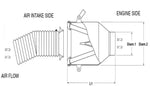 BMC Universal Direct Intake Air System Induction Kit 85mm Diameter (Displacement Over 1600cc) - ADDIA85-150