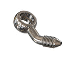 Goodridge 45 Deg Banjo Adaptor compound left for 3/8 or M10 Bolt - PB594L-03C