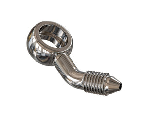 Goodridge 45 Deg Banjo Adaptor compound left for 3/8 or M10 Bolt - PB594L-03C