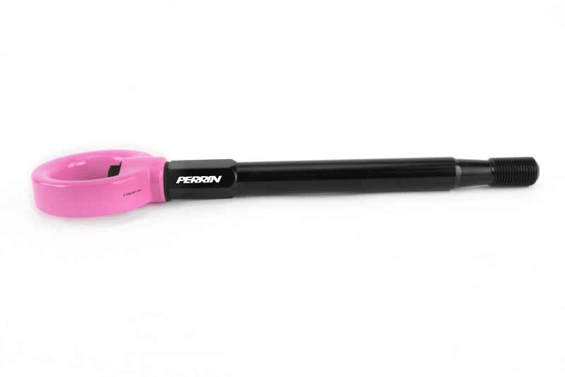 PERRIN 08-14 Subaru WRX & STI / 08-11 Impreza / 05-09 Legacy Tow Hook Kit (Front) - Hyper Pink - PSP-BDY-231HP
