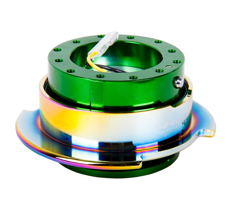 NRG Quick Release Gen 2.5 - Green Body / Neochrome Ring - SRK-250GN/MC