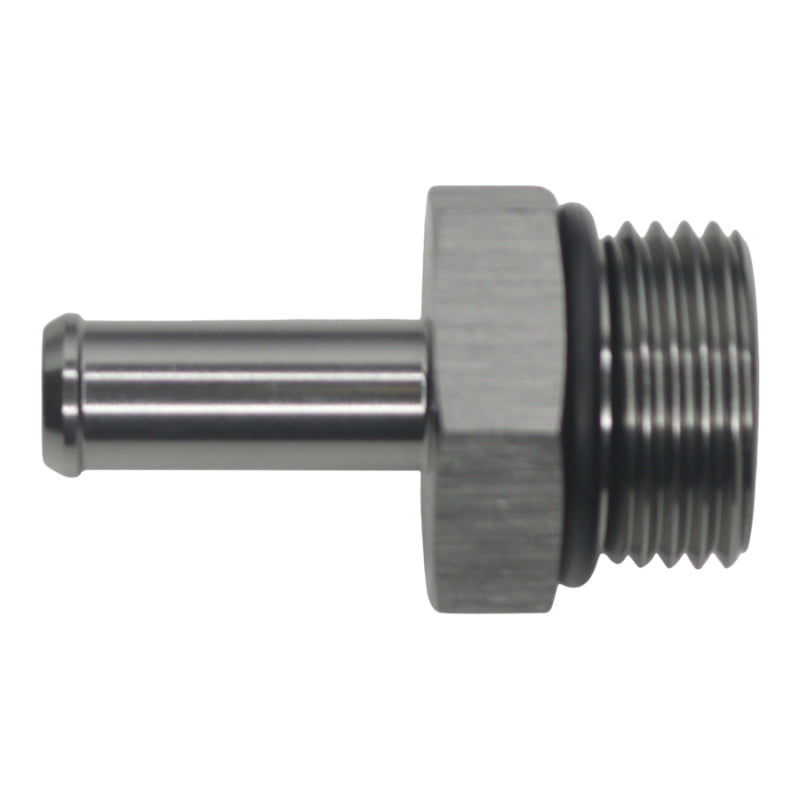 DeatschWerks 10AN ORB Male to 3/8in Male Barb Fitting - Anodized DW Titanium - 6-02-0514