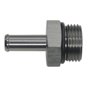 DeatschWerks 10AN ORB Male to 3/8in Male Barb Fitting - Anodized DW Titanium - 6-02-0514