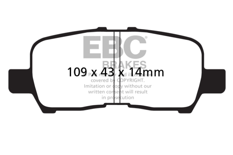 EBC 05-09 Buick Allure (Canada) 3.6 Ultimax2 Rear Brake Pads - UD999