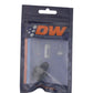 DeatschWerks 8AN ORB Male to 6AN Male Flare Adapter (Incl O-Ring) - Anodized Matte Black - 6-02-0401-B