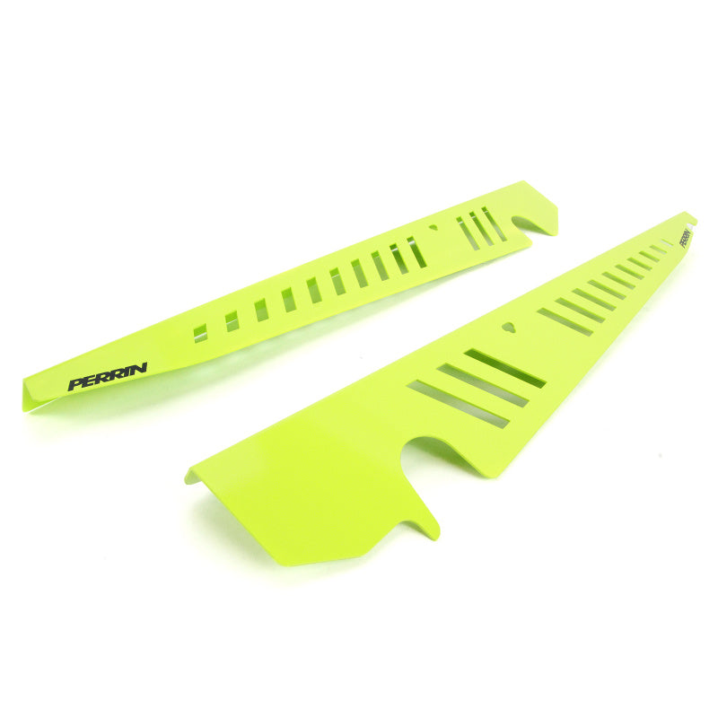 PERRIN 15-21 Subaru WRX/STI Fender Shroud Set - Neon Yellow - PSP-ENG-550NY