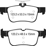 EBC 15+ Ford Edge 2.0 Turbo FWD Ultimax2 Rear Brake Pads - UD1833