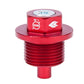 NRG Magnetic Oil Drain Plug M20X1.5 Subaru - Red - NOP-300RD
