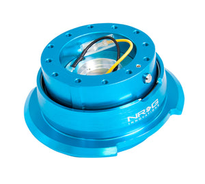 NRG Quick Release Kit Gen 2.8 - New Blue Body / Titanium Chrome Ring - SRK-280NB