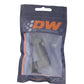 DeatschWerks 6AN Female Flare Swivel to 6AN Male Flare 90-Degree Bulkhead - Anodized Matte Black - 6-02-0727-B