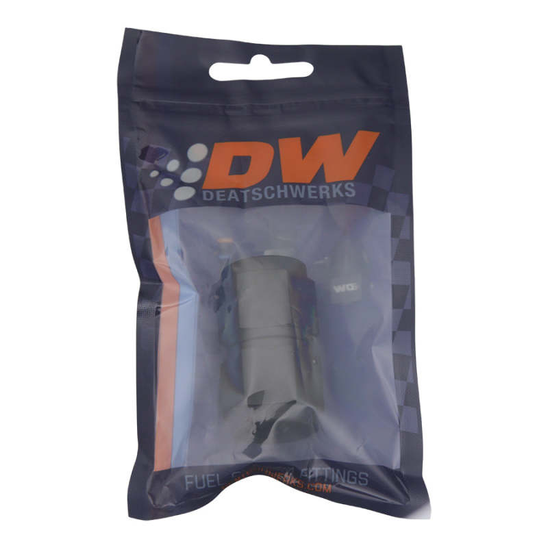 DeatschWerks 10AN Flare Female Swivel to 10AN Flare Female Swivel - Anodized Matte Black - 6-02-0211-B