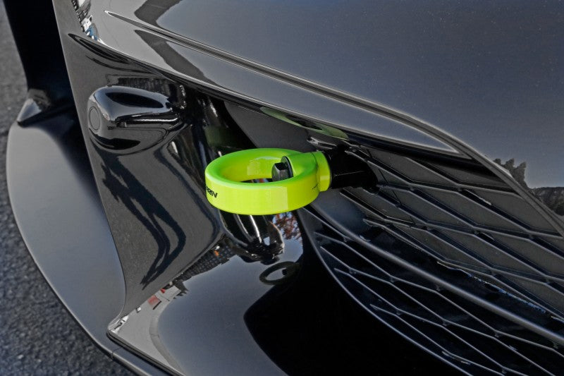 PERRIN 20-25 Toyota Supra Tow Hook Kit (Front) - Neon Yellow - PTP-BDY-230NY