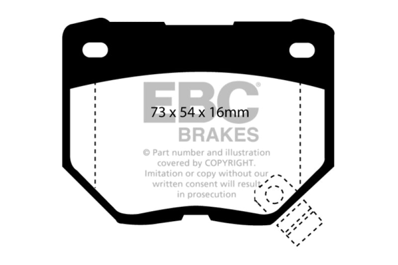 EBC 98-03 Nissan Skyline (R34) 2.5 GT (200) Greenstuff Rear Brake Pads - DP2826