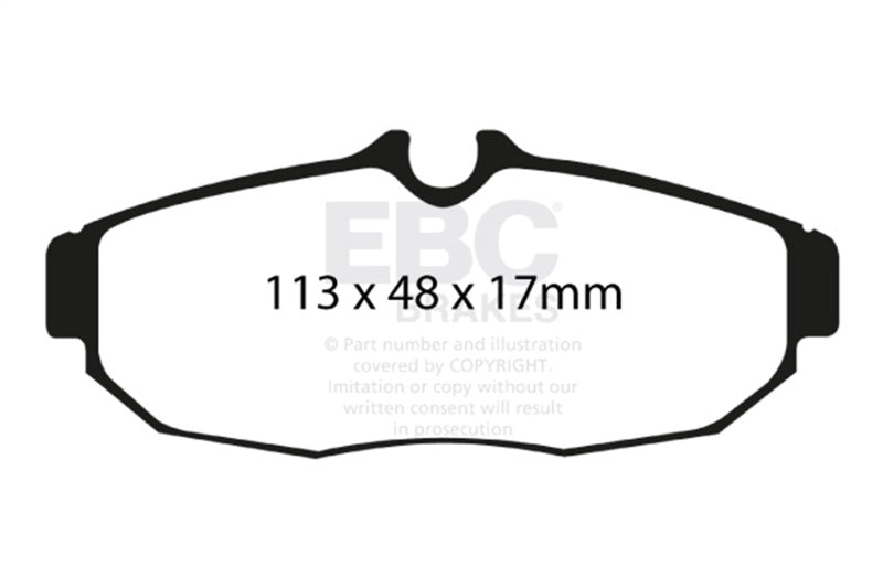 EBC 05-10 Ford Mustang 4.0 Bluestuff Rear Brake Pads - DP51741NDX