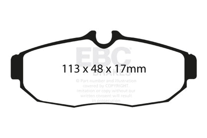 EBC 05-10 Ford Mustang 4.0 Bluestuff Rear Brake Pads - DP51741NDX