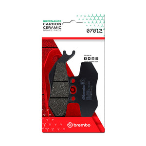 Brembo OE Aprilia Etx/Aprilia Mx/Piaggio Hexagon/Piaggio Skipper Carbon Ceramic Brake Pad - Front - 07012