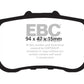 EBC 09-14 Acura TSX 2.4 Yellowstuff Rear Brake Pads - DP41987R