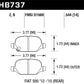 Hawk 12-15 Fiat 500 Abarth Rear HPS 5.0 Brake Pads - HB737B.544