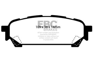 EBC 03-05 Subaru Impreza 2.0 Turbo WRX Bluestuff Rear Brake Pads - DP51687NDX