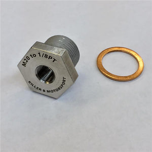 Killer B Oil Temperature Sensor Adapter OEM to 1/8PT - OEMPT