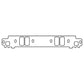 Cometic Chrysler Magnum V8 .188in Fiber Intake Manifold Gasket Set - C5566-188