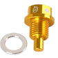 NRG Magnetic Oil Drain Plug M14X1.5 Acura/Honda/Mazda/Mitsubishi - Gold - NOP-100GD