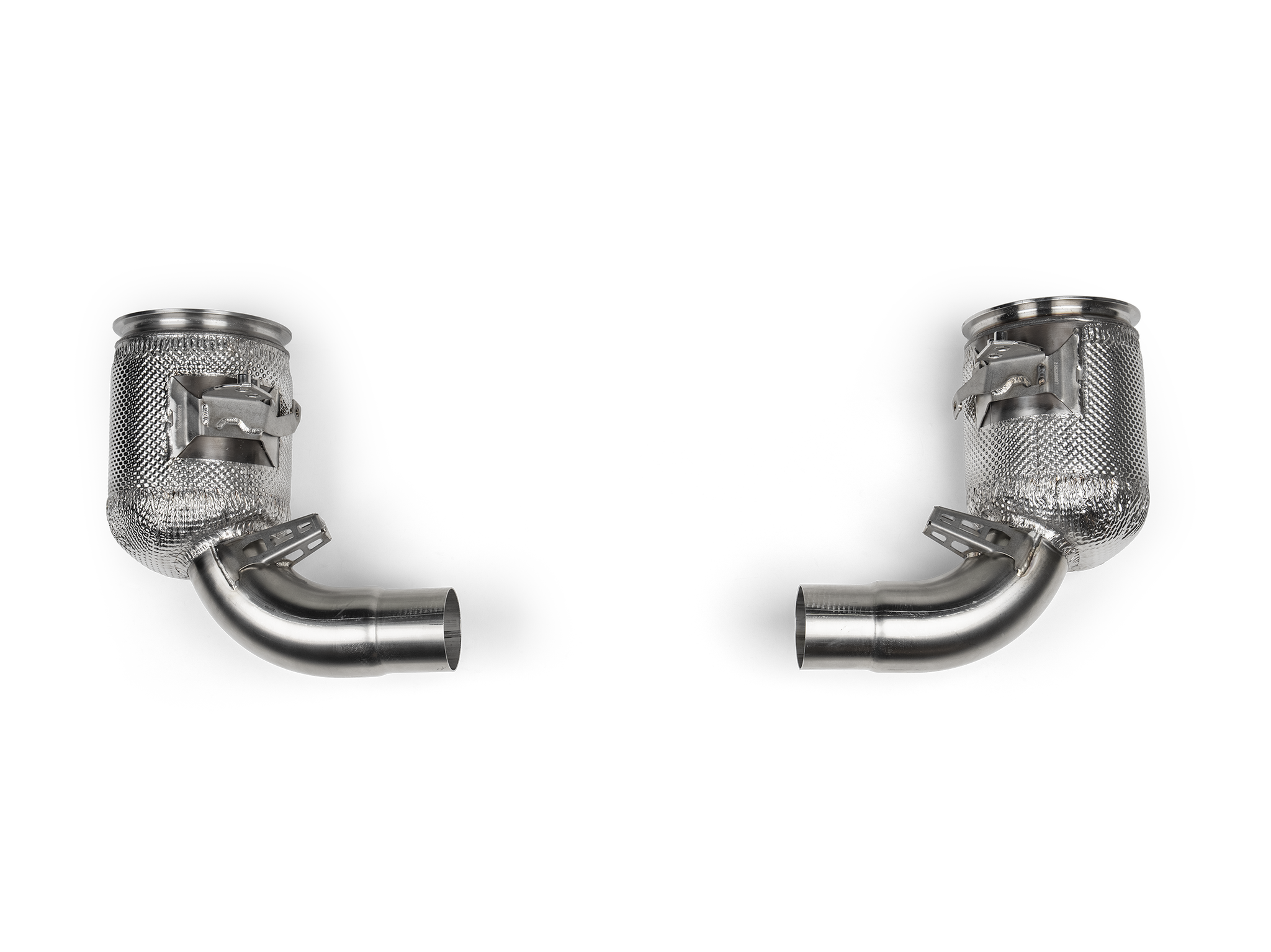 Akrapovic Link Pipe Set w Cat (SS) - Porsche 911 Carrera /T/S/4S/Cabriolet/Targa (992.2) 2026+ - L-PO/SS/6 - Revzone