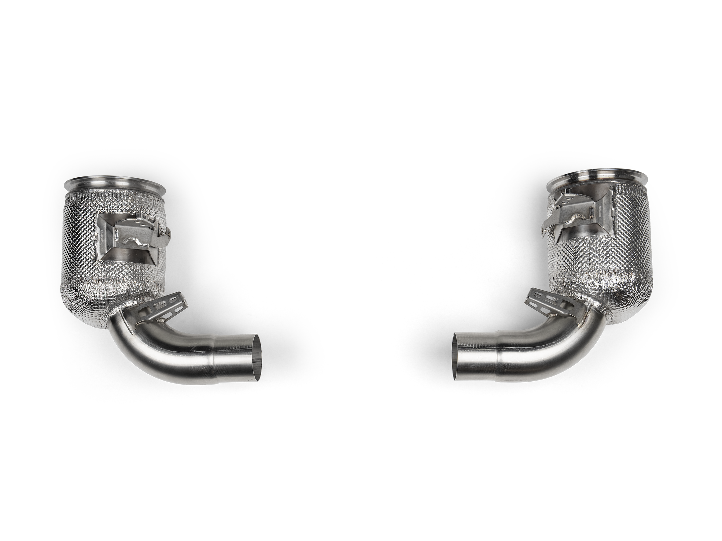 Akrapovic Link Pipe Set w Cat (SS) - Porsche 911 Carrera /T/S/4S/Cabriolet/Targa (992.2) 2026+ - L-PO/SS/6 - Revzone