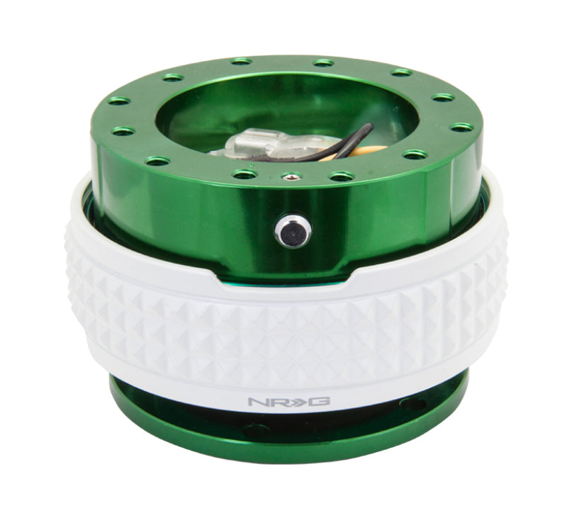 NRG Quick Release Kit - Pyramid Edition - Green Body / Glow In The Dark Pyramid Ring - SRK-210GN/GL