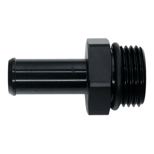 DeatschWerks 10AN ORB Male to 1/2in Male Barb Fitting - Anodized Matte Black - 6-02-0515-B