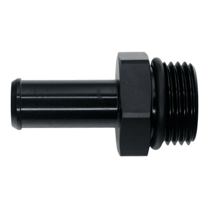 DeatschWerks 10AN ORB Male to 1/2in Male Barb Fitting - Anodized Matte Black - 6-02-0515-B