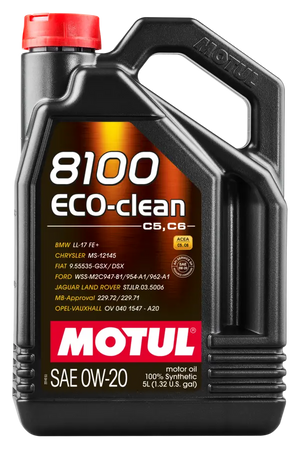 Motul 8100 Eco-clean 0W-20 100% Synthetic Engine Oil