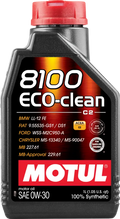 Motul 8100 Eco-clean 0W-30 100% Synthetic Engine Oil - Revzone