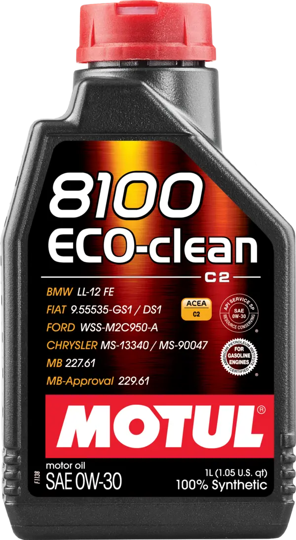 Motul 8100 Eco-clean 0W-30 100% Synthetic Engine Oil - Revzone