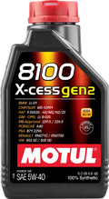 Motul 8100 X-CESS Gen2 5W-40 100% Synthetic Engine Oil - Revzone
