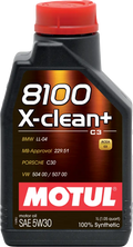 Motul 8100 X-Clean+ 5W-30 100% Synthetic Engine Oil - Revzone