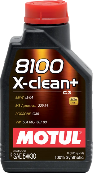 Motul 8100 X-Clean+ 5W-30 100% Synthetic Engine Oil